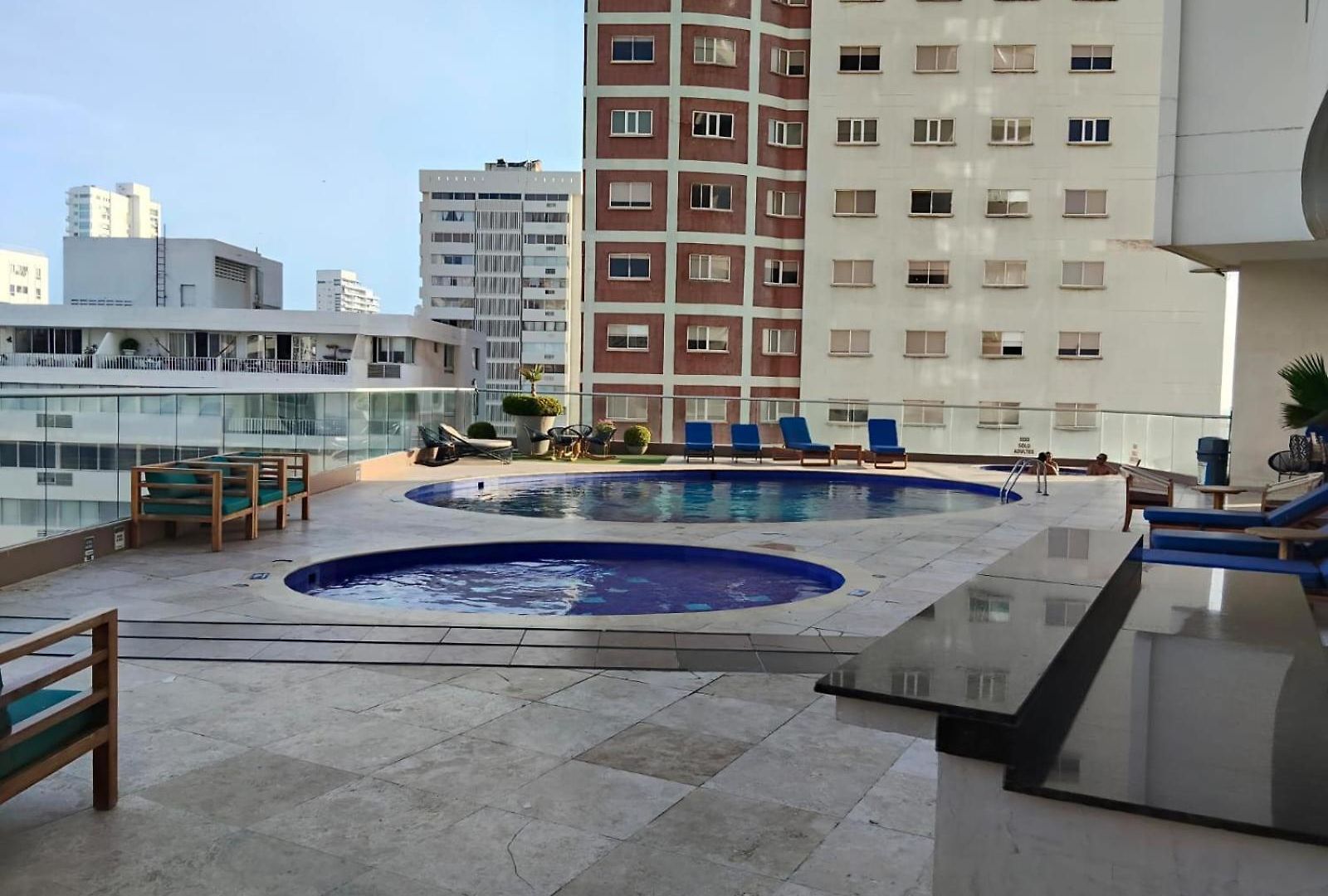 Departamento De Lujo Con Vista Al Mar En Bocagrande Apartamento *