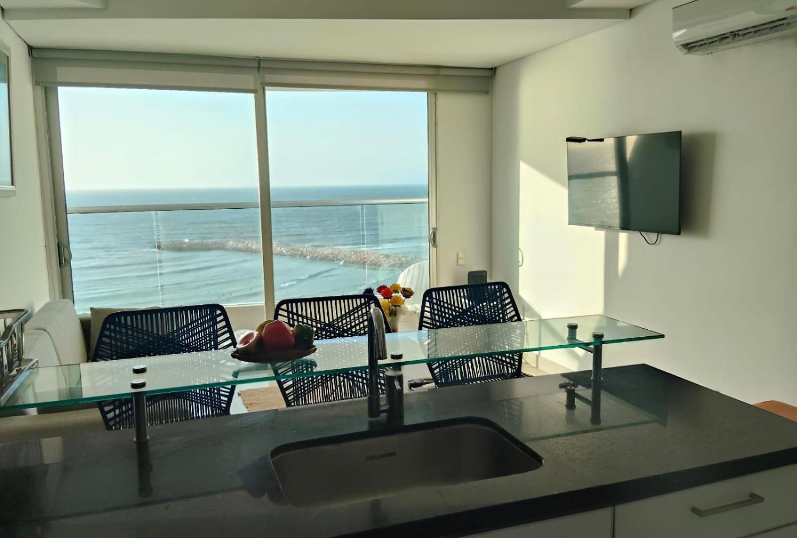 Departamento De Lujo Con Vista Al Mar En Bocagrande Apartamento