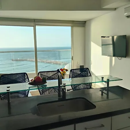 Departamento De Lujo Con Vista Al Mar En Bocagrande Apartamento
